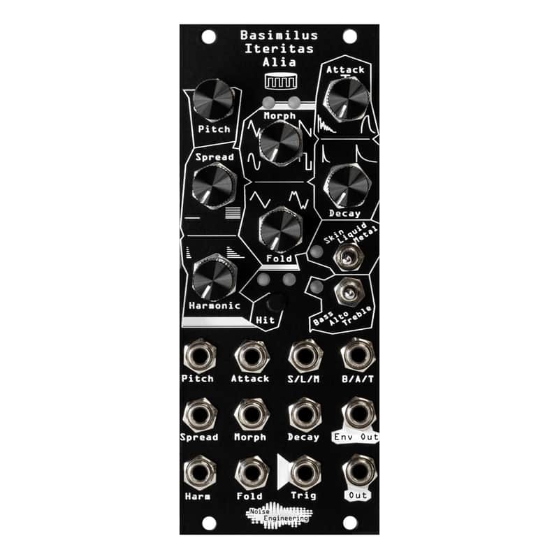 Noise Engineering Basimilus Iteritas Alia Eurorack Drum Synth Module (Black) image 1