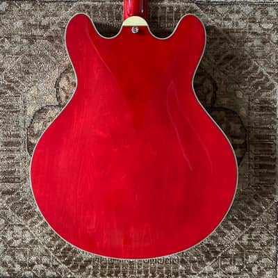 Eastman T386-RD Thinline Electric in Red w/ Hard Case & Free Pro Setup image 5