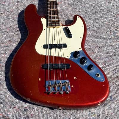 Fender Jazz Bass 1968 - Candy Apple Red - Custom Color - CAR image 4