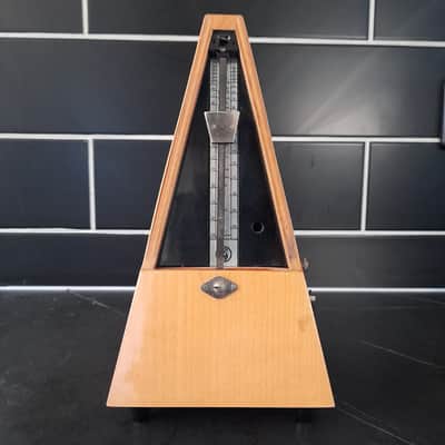 Vintage 1969 Wittner / Sinn Maelzel Metronome – Maple Wood w/ Bell – Full Kit image 19
