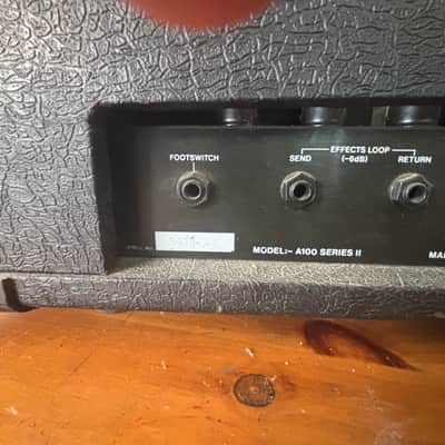 Laney AOR-100 pro tube 100w head 1989 - Black tolex image 7