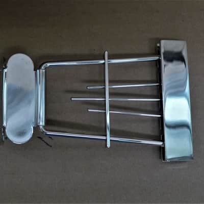Genuine Hofner Chrome Tailpiece for Beatle Bass Guitar HCT-500/1 HCT500/1 Contemporary image 2