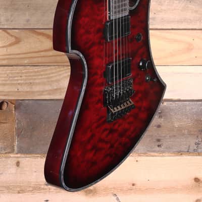 BC Rich Mockingbird Extreme Exotic Electric Guitar Black Cherry w/ Floyd Rose image 2