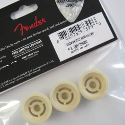 Fender Road Worn Aged White Stratocaster Knobs Set 0997209000 image 2