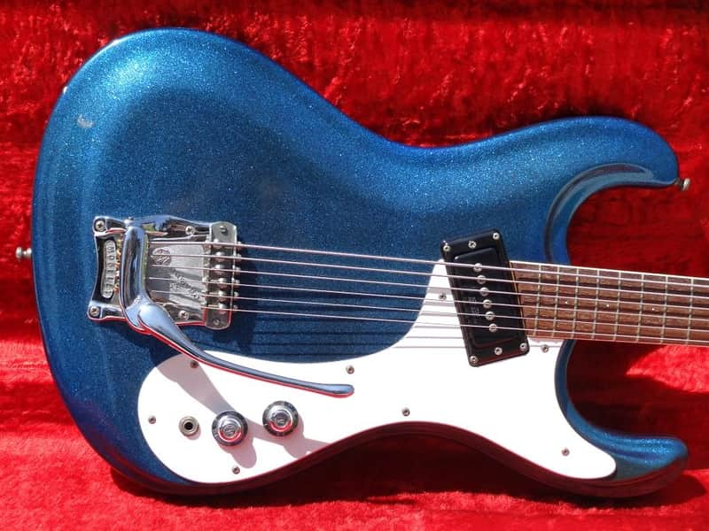 Mosrite Baritone Prototype 1966 Sparkle Blue image 1