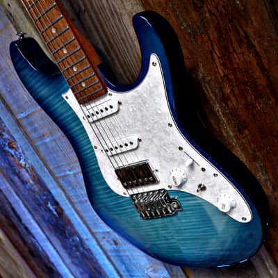 Immagine Ibanez AZ22S1F-TXB Standard - Transparent Turquoise Burst w/ Hard Case - 4
