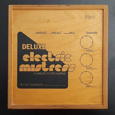 2000s - Vintage Electro-Harmonix Deluxe Electric Mistress Reissue with 24V Adapter 2008 - 2014 - Silver / Black image 17