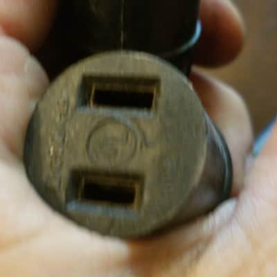 ONE (1) Belden Original Vintage Victor, Bell & Howell Round Rubber Electric Power Cord 1940s - 1950s - Black image 2