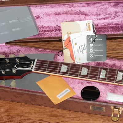 7.7 lbs! 2018 Gibson 1958 Les Paul Historic Reissue! R8 58 Dark Bourbon Fade Custom Shop TH Specs image 4