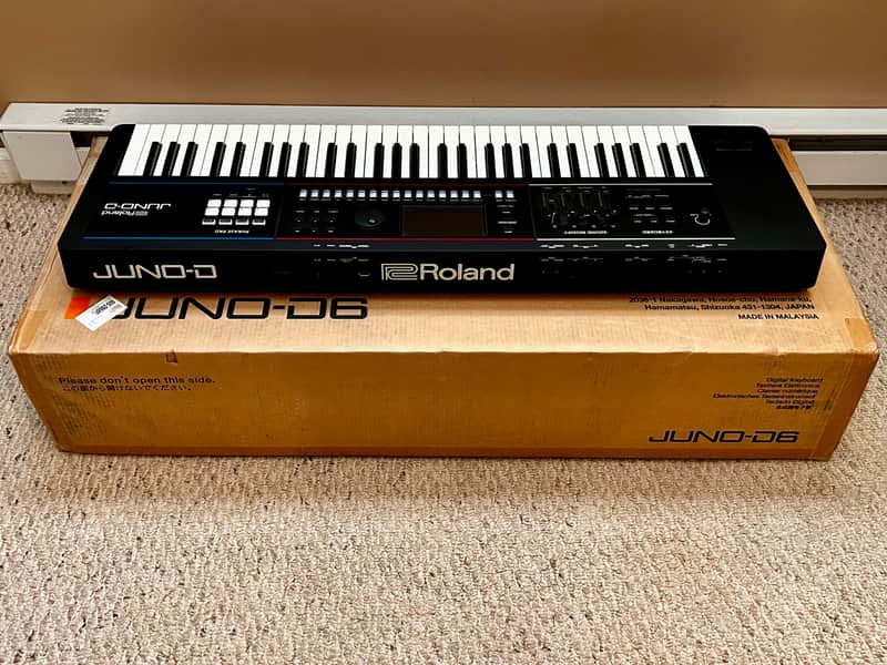 Roland JUNO-D6 61-Key Synthesizer 2024 - Present - Black image 1