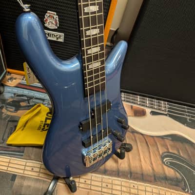 Spector Euro 4 Classic Bass Guitar - Metallic Blue Gloss image 3