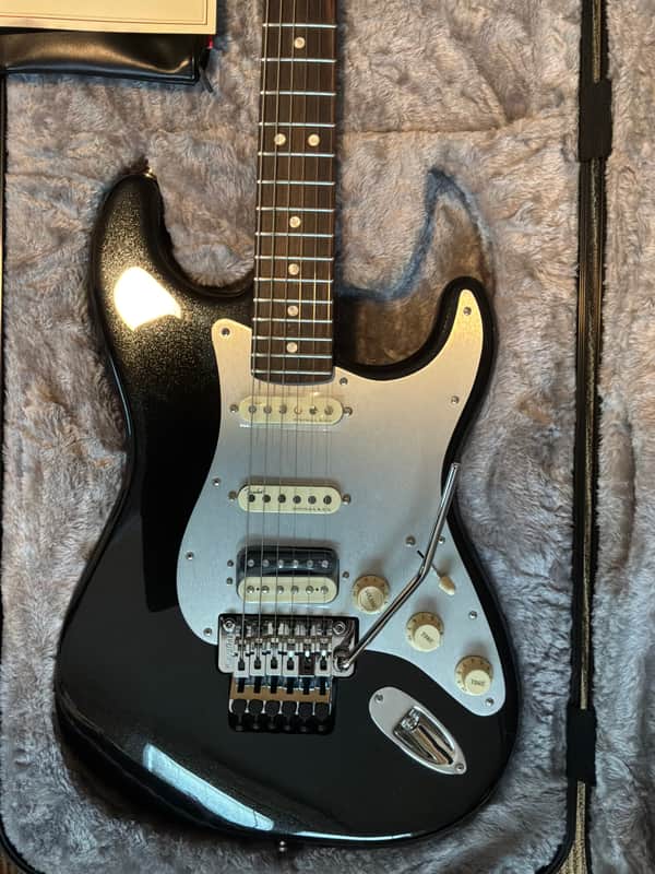 Fender American Ultra Luxe Stratocaster Floyd Rose HSS 2021 - 2024 - Mystic Black