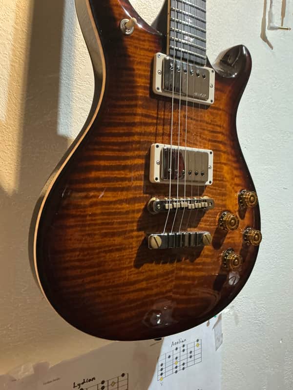 PRS Wood Library McCarty 594 2018 - Flame Maple Black Gold Burst image 1