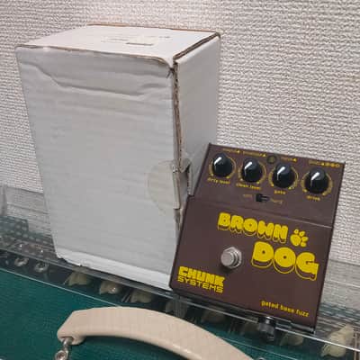 Chunk Systems Brown Dog Gated Bass Fuzz 2010s w/ Original Box Made in Australia Guitar Bass Effects Pedal image 1