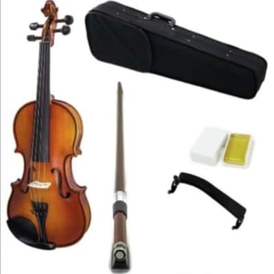 Sky Music Student 14" Viola with Case Brazilwood Bow, Shoulder Rest and Rosin image 1