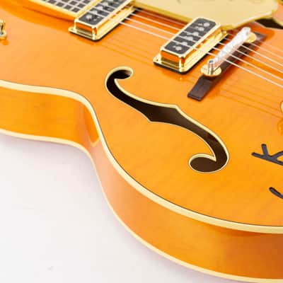 Gretsch G6120T-55 Vintage Select '55 Chet Atkins 2022 Vintage Orange Stain image 9