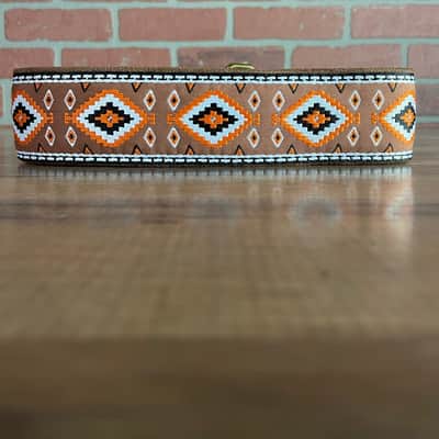 Tetherax RTF Fancy Rag Top Series - Classic Jacque Vintage Weave Leather End Strap - Orange/Brown image 3