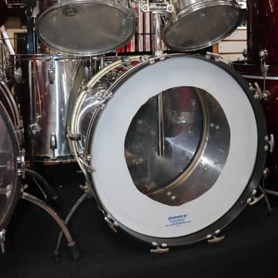 US LUDWIG 1970S STAINLESS STEEL 5PC KIT 05142022 image 1