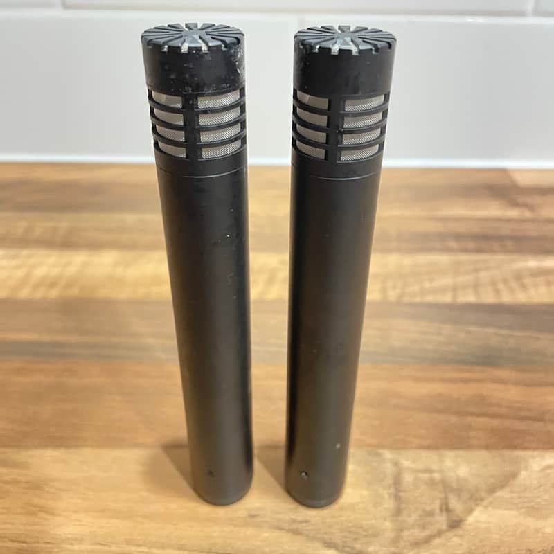 Audio-Technica pair AT4021 Small Diaphragm Cardioid Condenser Microphone 2010s - Black image 1
