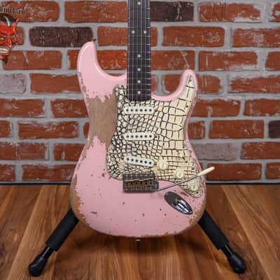 Fender Custom Shop LR25 ‘62/‘63 Stratocaster Super Heavy Relic Shell Pink Boos Leather Custom Pickguard 2025 image 1