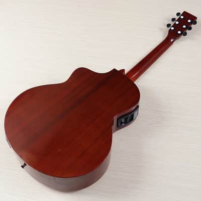 Acoustic Electric Solid Spruce Top Guitar, Mahogany Neck, Rosewood Fingerboard image 10