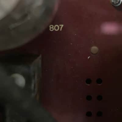 Schulmerich Electronics Model E11 1940’s - Dual 807 Guitar Amplifier Head - 4-8-16 ohm - Red / grey image 8