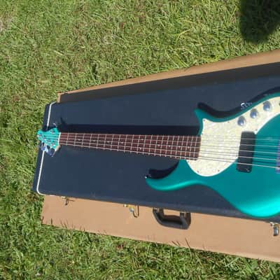 Pedulla USA Rapture RB 5 String Bass Metallic Teal Green with Original Case Bartolini image 4