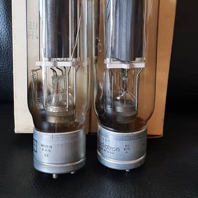 VT4C Tube RCA Radiotron 211 Amplifier NOS Matched Pair image 1