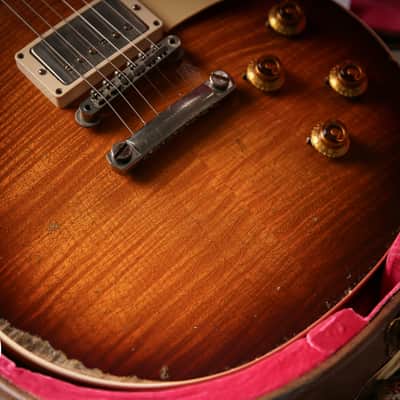 2020 Gibson Custom Shop 59' Les Paul Ultra Heavy Aged Murphy Lab Kindred Burst image 9
