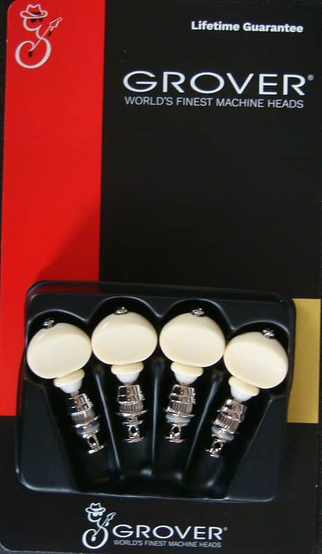 Grover 6W Nickel Champion™ Ukulele pegs (Set of 4)
