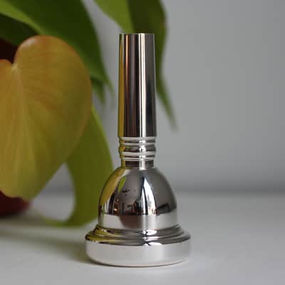 Bach 5G Large Shank Trombone Mouthpiece - Silver Plated image 2