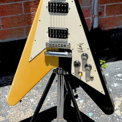 Gibson Flying V Rudy Schenker Signature 1993 - a Black & White delight signed by Rudy 1 of 103 ever ! image 1