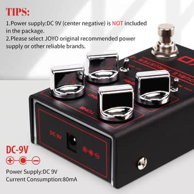 Joyo R-28 DOUBLE THRUSTER Bass Guitar Pedals High Gain Overdrive Effect Pedal with Independent Mid Frequency and Gain Boost for Bassist Electric Guitar Bass image 4