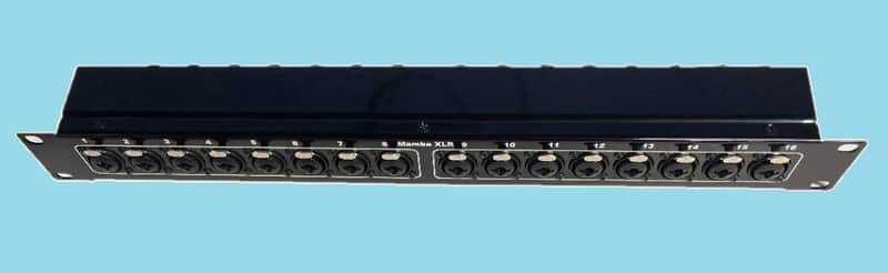 Mamba 16 XLR Combo (XLR/TRS/TS) to 16 Combo XLR Patch Bay 1RU | Reverb