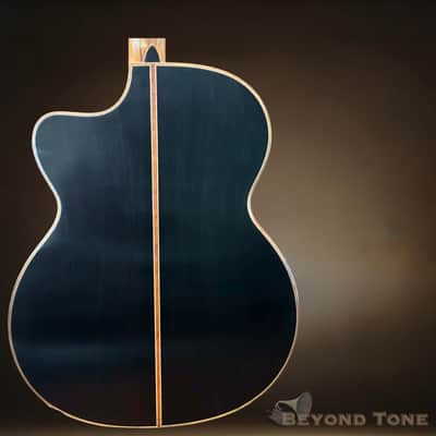 Lowden O50C Fan-Fret (Multiscale) Cutaway — African Blackwood / Sinker Redwood — 50 Series Jumbo — Rare image 2