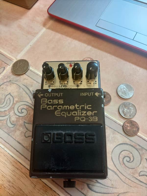 Boss PQ-3B Bass Parametric Equalizer (Silver Label) 1991 - 1995 - Brown image 1