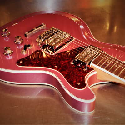 Mosrite Bluesbender 500 1972 Burgundy Mist Metallic. Rejuvenated. Rare. One of a kind. TV Jones pup image 21