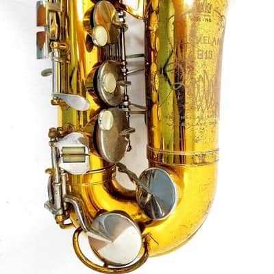 KING Cleveland Alto Saxophone, USA, Very Good Condition. Case/Neck/Mouthpiece image 16