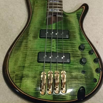 Ibanez SR1400-MLG SR Premium Series Figured Maple Top 4-String Electric Bass Mojito Lime Green image 4