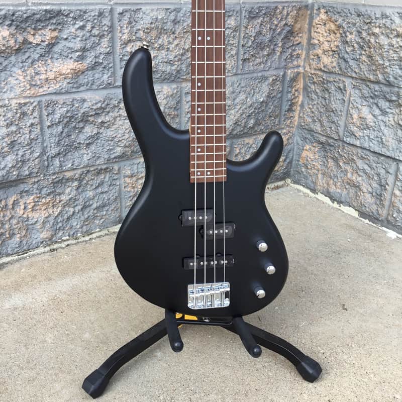 Cort Action PJ OPB 4-String Bass Open Pore Black image 1