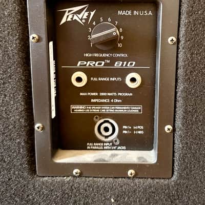 Peavey Pro 810 2800-Watt 8x10" Bass Cabinet with Tweeter 2000s - Black image 2