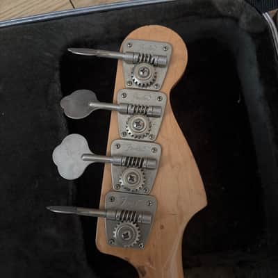 1976 Fender Precision Bass Left-Handed refin nitro olympic white image 19