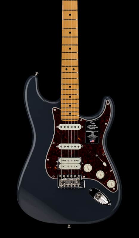 Fender American Professional Classic Stratocaster HSS - Faded Black #00394 image 1