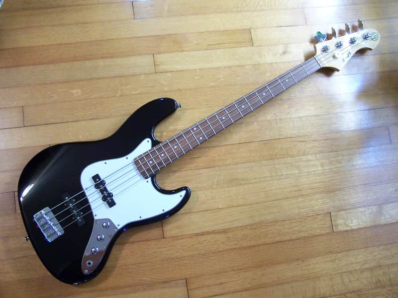 S101 Standard JF-J2-BK Jazz Bass Guitar image 1