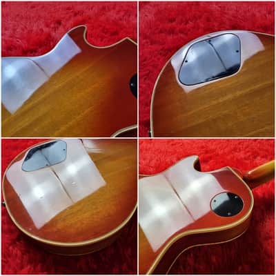 Rare - Aria Pro II LC-800 1977 - Cherry Sunburst - Les Paul Custom - Ebony Fretboard & Mother Of Pearl Inlays - Made In Japan - MIJ image 12