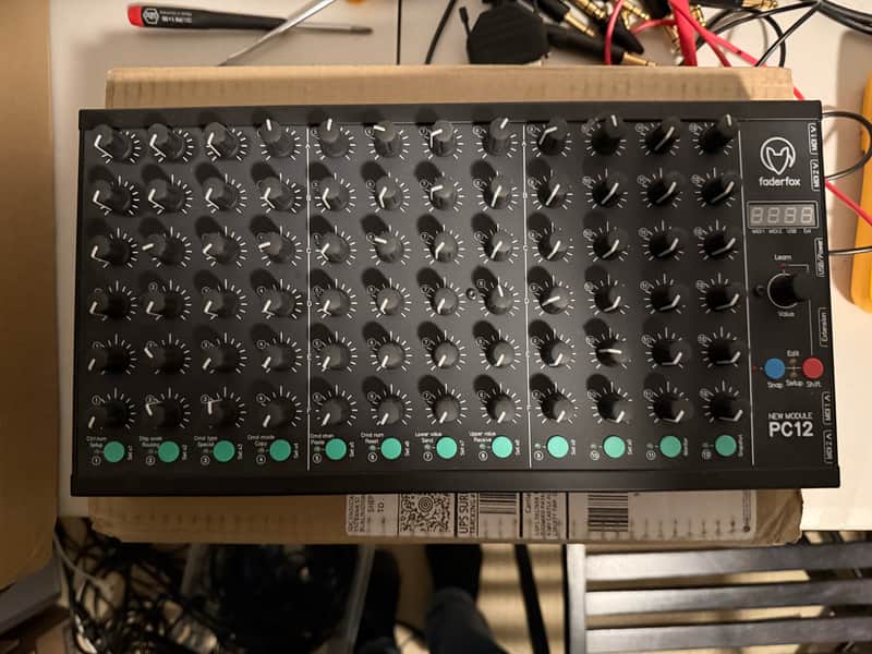 Faderfox PC12 USB MIDI Controller – 72 Knobs – Excellent Condition image 1