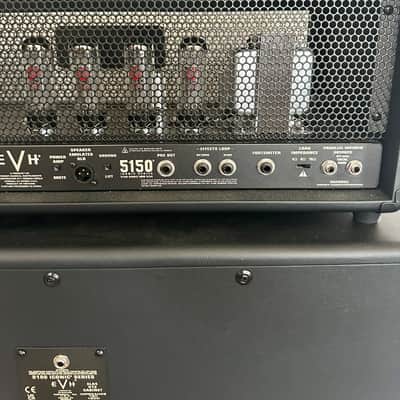 EVH EVH 5150 Iconic Series EL34 80-watt Amplifier Head and 4x12 Cabinet 2025 - Black image 5