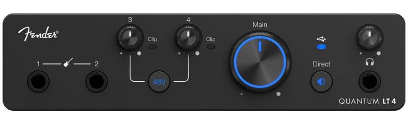 Fender Quantum LT 4 USB-C Bus Powered Recording Interface 4x2, 24 bit/192 kHz image 1
