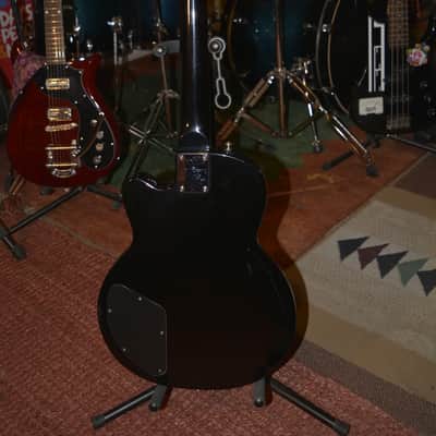 DeArmond M-65 in Brown Burst w/Seymour Duncan Bridge PU, Black Dunlop Straploks & nice Chromecast HSC image 3