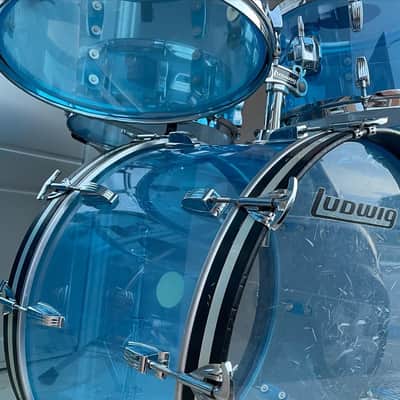 Ludwig Vistalite 1976 Blue image 8